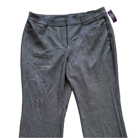 Lane Bryant metallic sexy black grey stripe pant outlet exclusive NWT plus sz 20 - Picture 11 of 13
